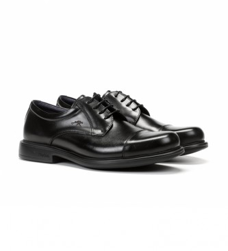 Fluchos Waldo F1097 Sapatos Premium em couro preto