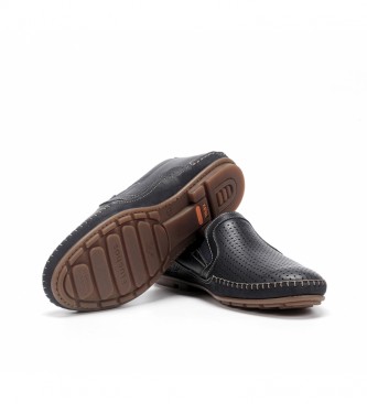 Fluchos Dorian black leather loafers