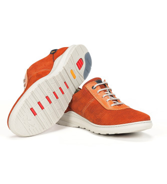 Fluchos Jack F1202 sapatos de couro laranja