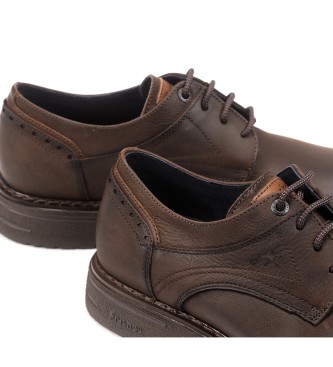 Fluchos Sapatos de couro F1240 Castanho médio