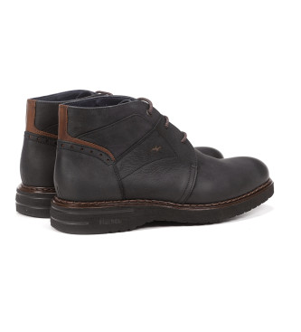 Fluchos Botines de Piel Warrior F1241 negro