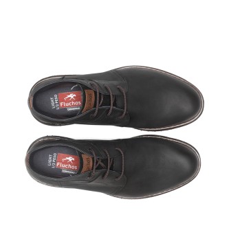 Fluchos Botines de Piel Warrior F1241 negro