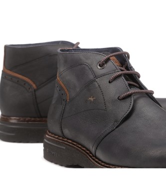 Fluchos Botines de Piel Warrior F1241 negro