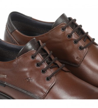 Fluchos Sapatos de couro F1304 castanho médio