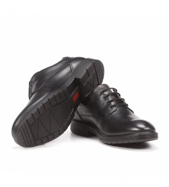 Fluchos Chaussures en cuir noir Magnus
