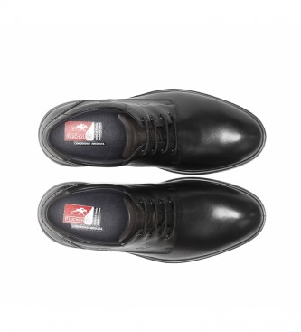 Fluchos Magnus sapatos de couro preto