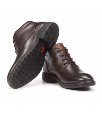 Fluchos Sapatos de couro F1305 Castanho escuro