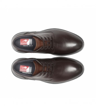Fluchos Zapatos de piel F1305 Marrón oscuro