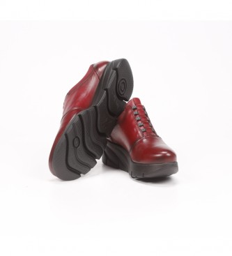 Fluchos Bona F1357 sapatos de couro vermelho