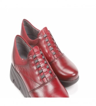 Fluchos Bona F1357 chaussures en cuir rouge