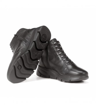 Fluchos Bona botas de couro para tornozelo F1358 preto