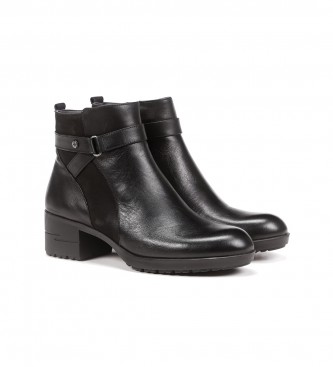 Fluchos Aliss Leather Ankle Boots F1368 preto -Altura do salto 5cm