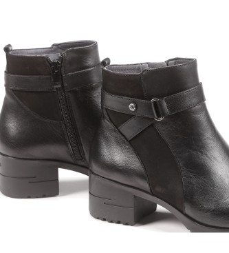 Fluchos Aliss Leather Ankle Boots F1368 preto -Altura do salto 5cm