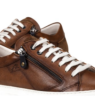 Fluchos Niko brown leather sneakers