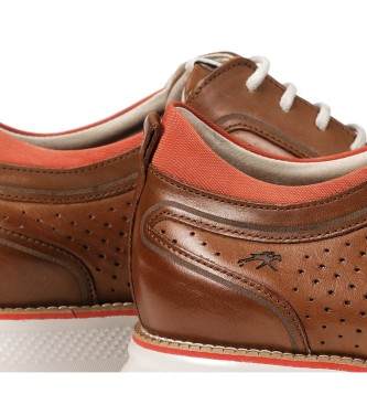 Fluchos Zapatos William de piel marrón