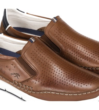 Fluchos Yannic leather loafers brown