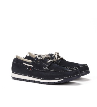 Fluchos Andrey blue leather loafers