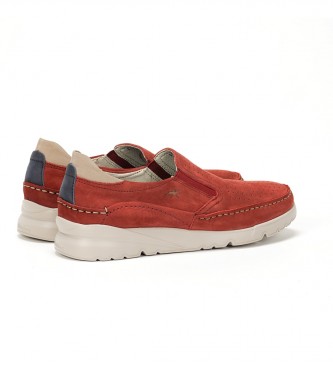 Fluchos Daryl Leren Sneakers rood