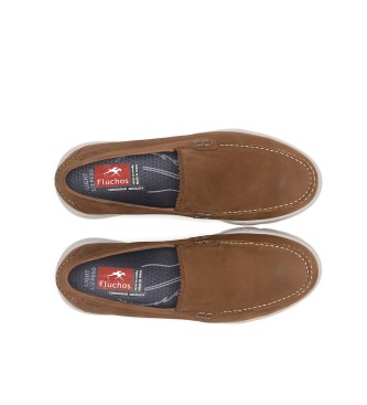 Fluchos Daryl leather loafers brown