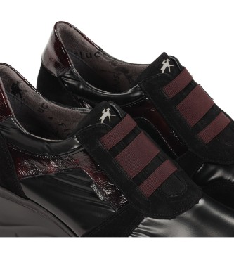 Fluchos Skórzane buty sportowe F1509 czarne