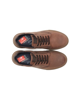 Fluchos Brown leather sneakers F1548