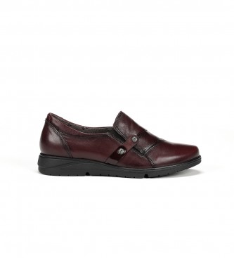 Fluchos Styll F1567 sapatos de couro cor de vinho