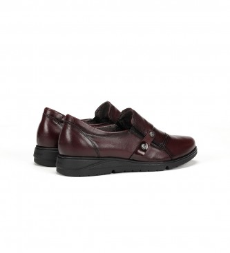 Fluchos Styll F1567 sapatos de couro cor de vinho