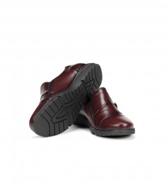 Fluchos Styll F1567 sapatos de couro cor de vinho