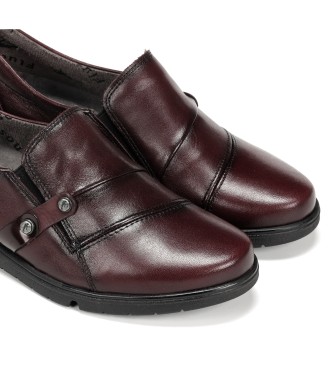Fluchos Styll F1567 sapatos de couro cor de vinho