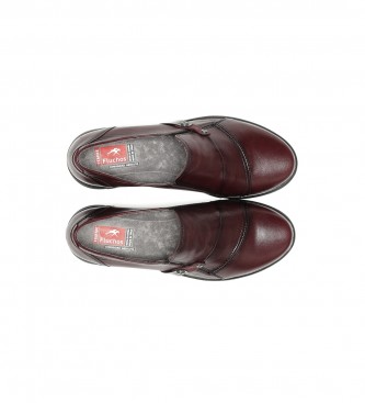 Fluchos Styll F1567 sapatos de couro cor de vinho
