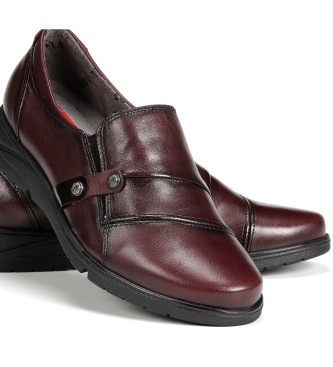 Fluchos Styll F1567 sapatos de couro cor de vinho