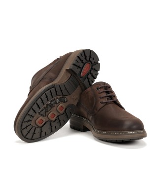 Fluchos Sapatos de couro F1589 Castanho escuro