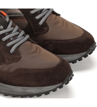 Fluchos Dark brown leather sneakers F1597