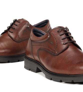 Fluchos Sapatos de couro F1604 Castanho médio