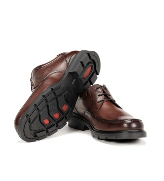 Fluchos Sapatos de couro F1607 Castanho médio