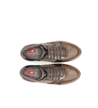 Fluchos Brown leather sneakers F1623