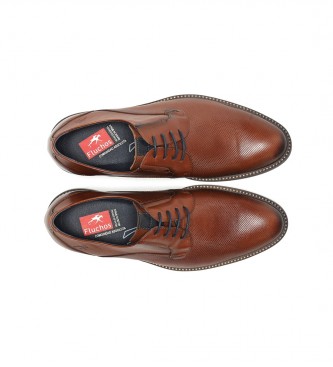 Fluchos Theo Usnjeni čevlji rjave barve