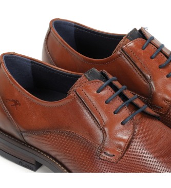 Fluchos Theo Usnjeni čevlji rjave barve