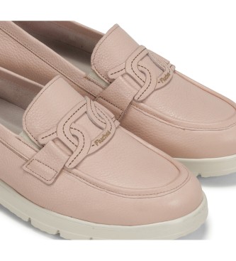 Fluchos Mocassins en cuir Gladis F1688 nude