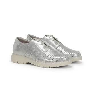 Fluchos Gladis F1689 sapatos de couro prata