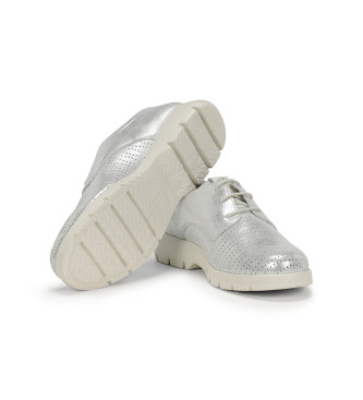 Fluchos Skórzane buty Gladis F1689 w kolorze srebrnym