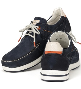 Fluchos Yannic Leder Turnschuhe navy F1695