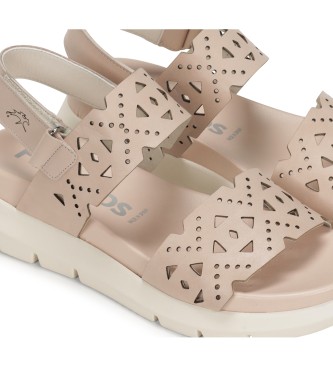 Fluchos Leather Sandals F1710 nude