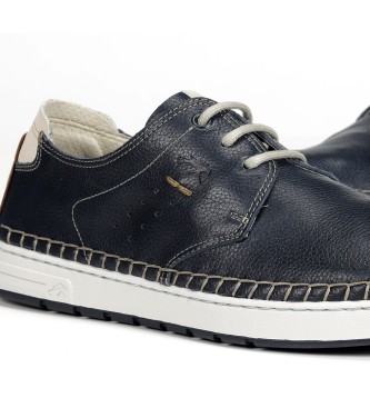 Fluchos Sapatos de couro F1715 Azul escuro