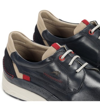 Fluchos Navy Jaden Leder-Sneakers
