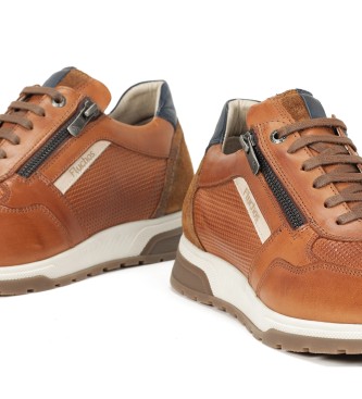 Fluchos Brown Louis Leather Sneakers