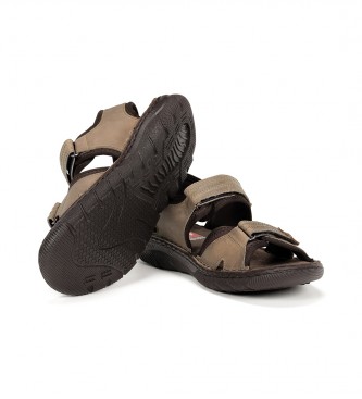 Fluchos Keops taupe Leather Sandals