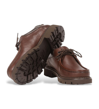 Fluchos Sapatos de couro castanho F1323