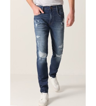 Six Valves Jeans Slim medium midja bl