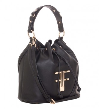 Fracomina Black bowler style handbag